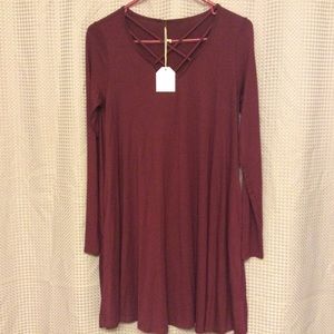 NWT Burgundy Dress